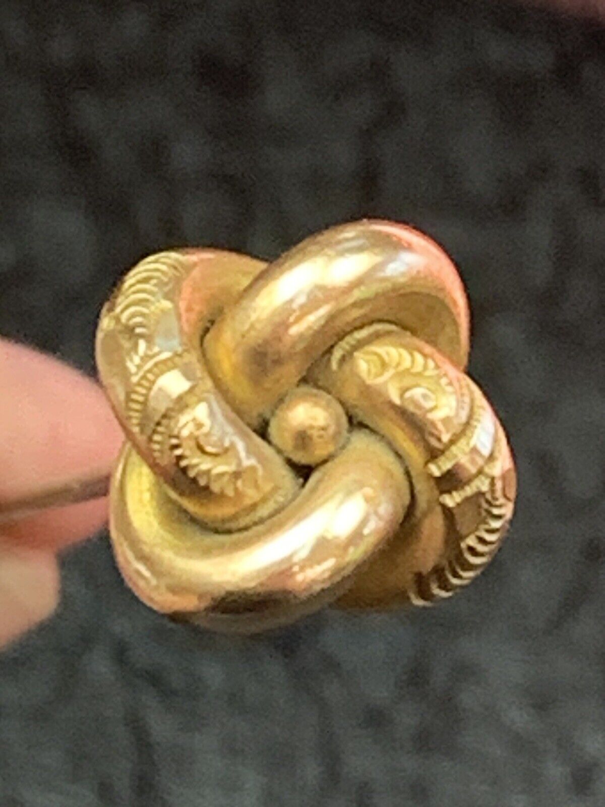 New ListingAntique Vintage 9.96 Gm Tested 14kt Gold Love Knot Hat Pin 8”