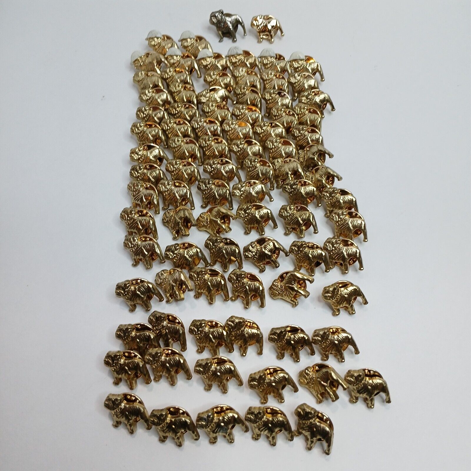 Lot Of 87 Vintage Bulldog Mascot Mack Trucks Hat Lapel Pin Tie Tack Trucking