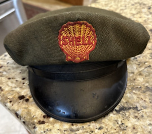 Vintage Shell Service Station Attendant Hat Green Size 7