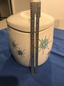 New ListingVintage, Rare Atomic Franciscan Starburst Canister (Tea), Jar, with Lid: Mint!