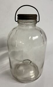 RARE Vintage 1950s Ball Mason Jars Gallon Size Glass Minnow Trap w/ Handle & Lid