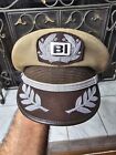 Braniff International Airlines Captains Hat & Pin In Superb Condition. Vintage