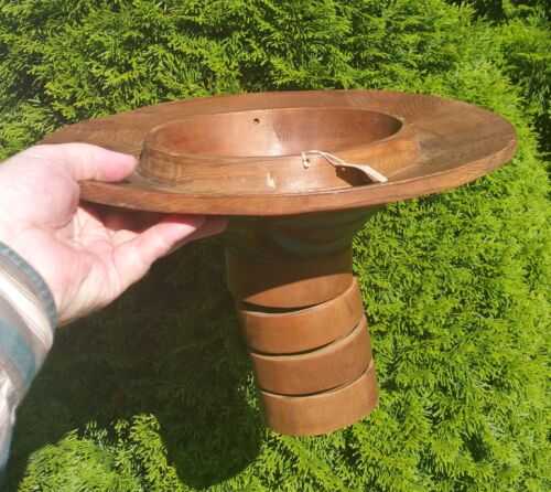 POTLATCH HAT cedar carving vtg pacific native tribal tlingit alaska totem pole