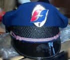 Vintage GREYHOUND Lines Bus Company Driver Hat Cap with Metal Badge Sz 7- 3/8