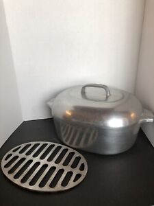 Vintage Wagner Ware Magnalite 4265-P 0val Roaster, Lid & Trivet Complete, Nice!