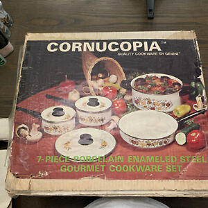 VTG Cornucopia Spice of Life? Gemini Cookware 7 Pcs New Old Stock Never Used!!