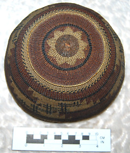 Vintage Beautiful Antique 1890-1910s California Hupa / Karuk Indian Basket / Hat