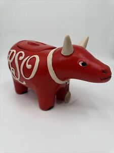 Rare Vintage 1978 RSO Records Bull Cookie Jar RSO Record Label Collectibles