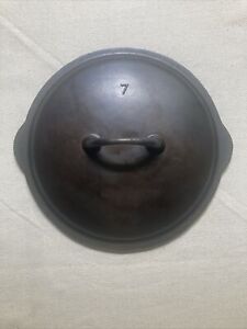 Iron Mountain No 7 Lid With Ghost Mark Griswold Logo, Model 1087