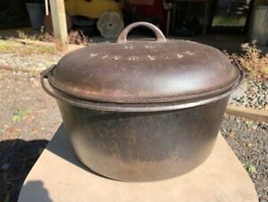GRISWOLD #11 #836 LARGE LOGO PAT'D 3-16-1920 TITE-TOP DUTCH OVEN POT & #2554 LID