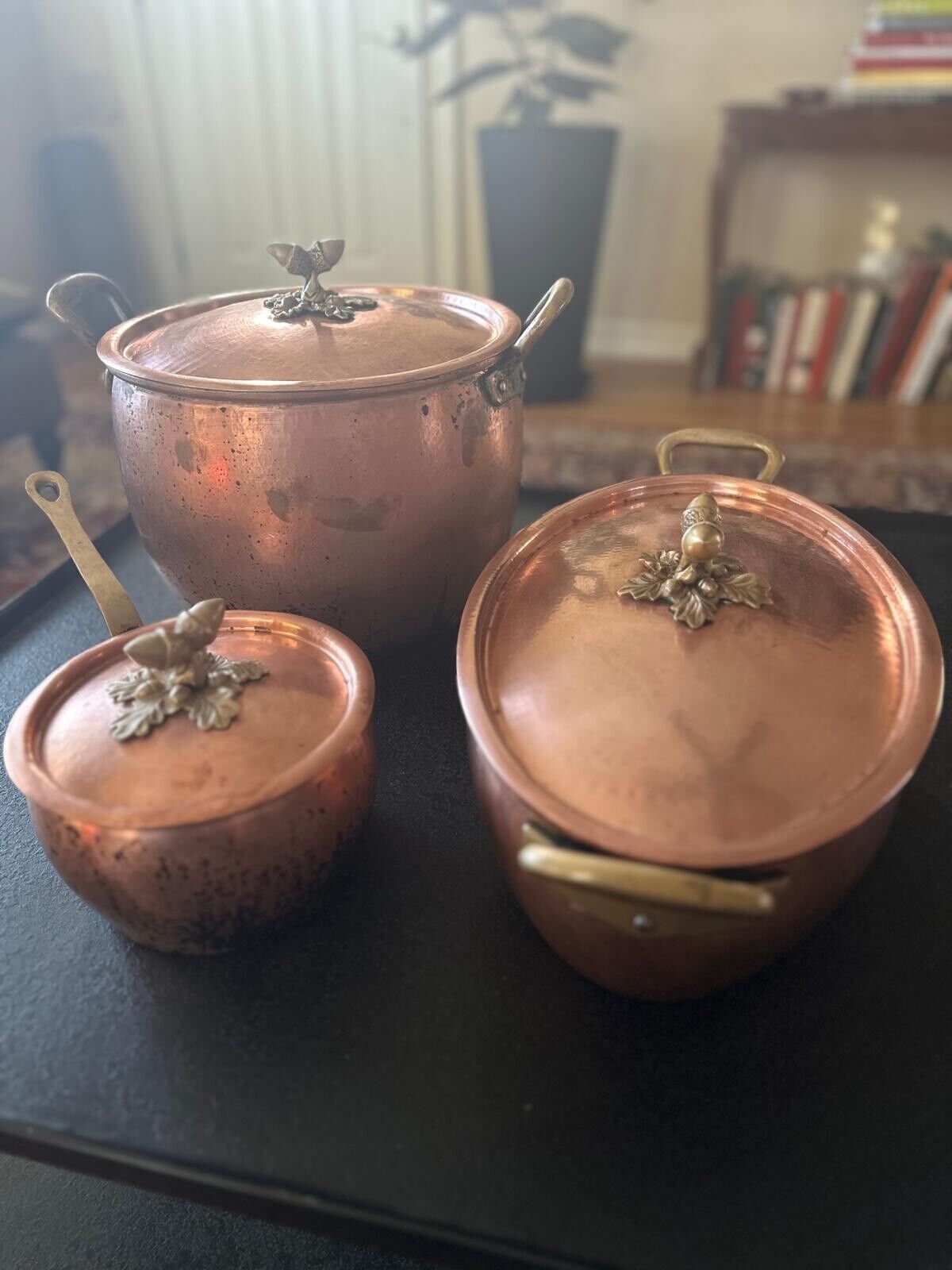 ruffoni copper cookware 6pc Acorn Tin lined