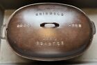 Vintage Griswold Extra Large Block Logo #9 Cast Iron Dutch Oven Oval Roaster