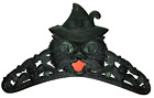 RARE! VINTAGE 1920’S GERMAN HALLOWEEN DIECUT ‘TIARA’ - CAT W/HAT FLANKED BY OWLS