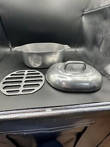 Wagner Ware Magnalite Roasterette Dutch Oven 4263 Vintage With Lid And Trivet