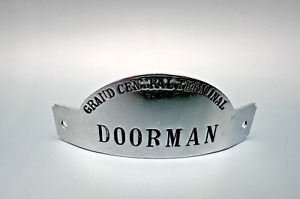 VINTAGE GRAND CENTRAL TERMINAL DOORMAN HAT BADGE B43