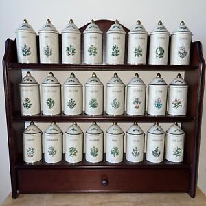 Lenox Spice Garden Fine Porcelain 1992 Complete Set with Rack