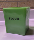 Extremely Rare JEANNETTE 48oz. DARK JADITE/JADEITE FLOUR CANISTER - no Lid!