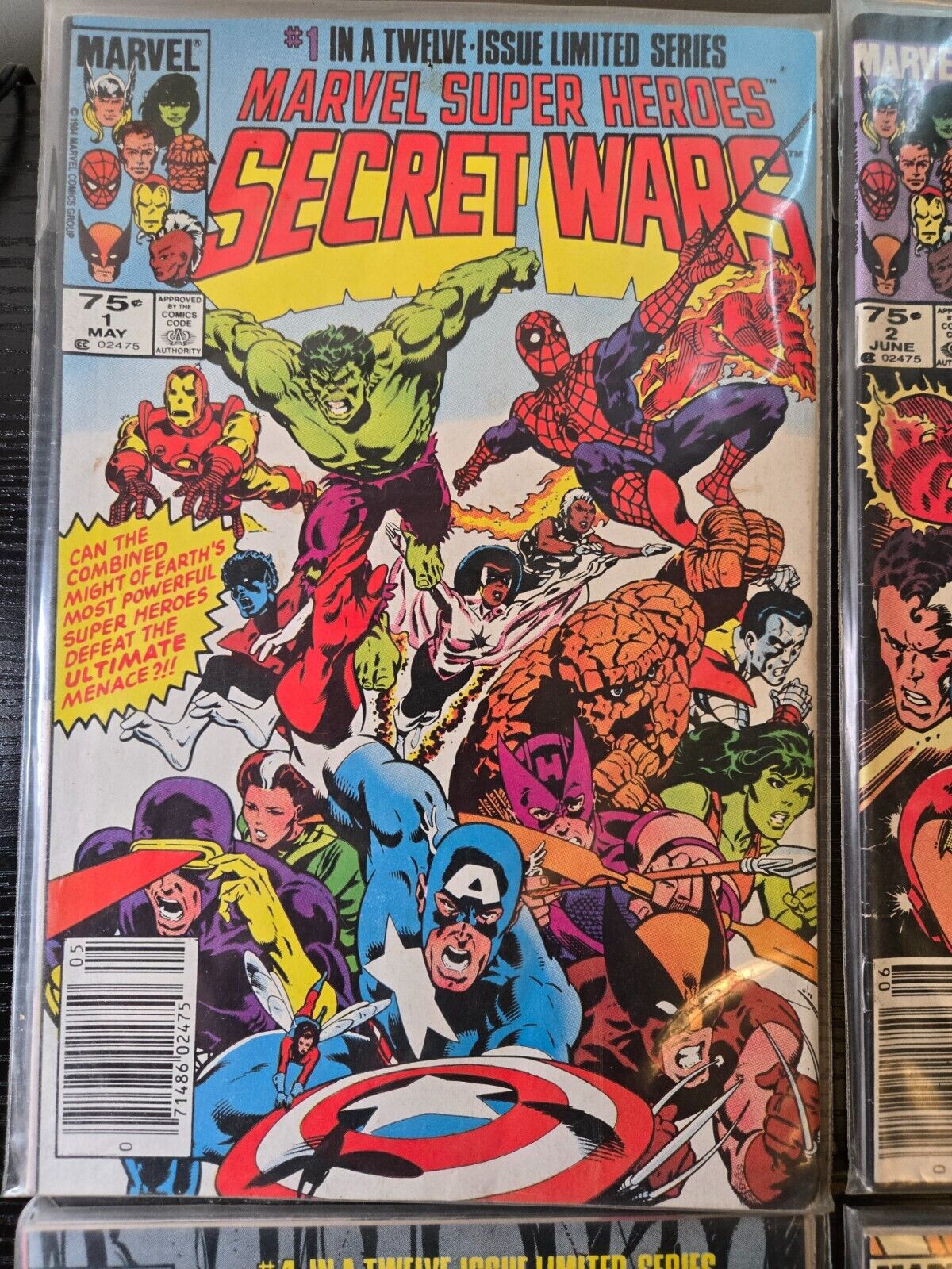 MARVEL SUPER HEROES SECRET WARS, VINTAGE 1-12, 1984 Lot of 12
