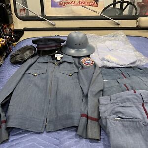 Vintage 1950s60s Post Office Postal USA Uniform Jacket 3 Pants 2 Shirts Hats