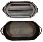 Vintage Sportsman Cast Iron DEEP FISH FRYER 3060 W/Cover/ Griddle LID USA Camp
