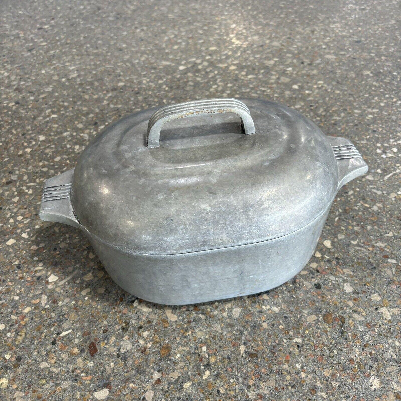 Vintage Wagner Ware Magnalite Roasterette 4263 Aluminum Roaster Dutch Oven 4.5Qt