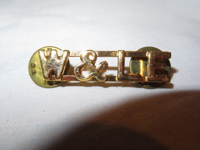 Vtg W & L E Wheeling & Lake Erie Railway Metal Hat Lapel Uniform Pin