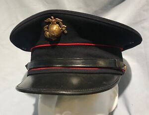 Vintage Pre WW2, 1920s USMC Marine Corps dress uniform hat & EGA, sz. 7 1/4