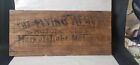 Vtg/Antique Flying Merkel Motor Co Crate Lid Original Advertising