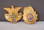 Vintage 1964-1965 New York Worlds Fair Police Woman Badge and Hat Badge