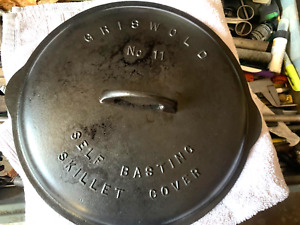 VTG Griswold #11 Self Basting Cast Iron Skillet Lid 471 Erie Pa USA Cover