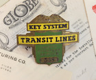Vtg Key System Transit Lines Hat Badge Oakland Berkeley Alameda San Francisco CA