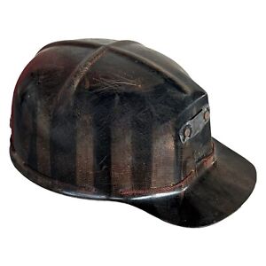 Vintage Low Vein MSA Comfo Cap Sz L-2 Tiger Stripe Coal Miner Helmet Hard Hat