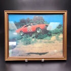 1981 Framed original stamped 11x14 Dukes of Hazzard General Lee cardboard print