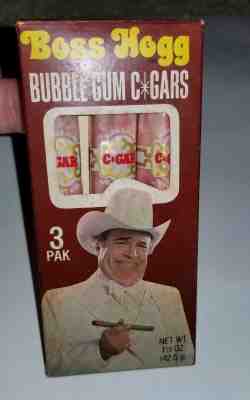 1981 BOSS HOGG BUBBLE GUM CIGARS - DUKES OF HAZZARD- NEVER OPENED