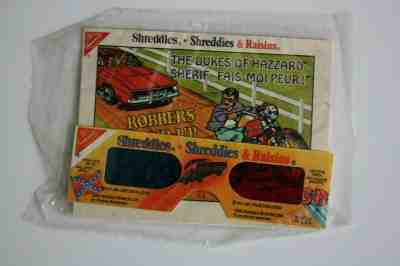 The Dukes Of Hazzard 3D Comic with Glasses new Shreddies Cereal Rare 1985 