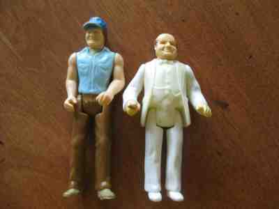 VINTAGE DUKES OF HAZZARD,BOSS HOGG HOLDING CIGAR, COOTER,3.75 INCH FIGURES 1981