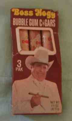 Dukes of Hazzard 1981 Boss Hogg Bubble Gum Cigars in ORIGINAL SEALED BOX AS IS