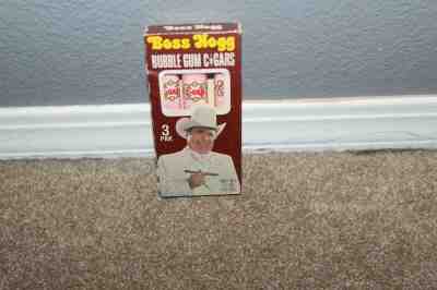 DUKES OF HAZZARD BOSS HOGG BUBBLE GUM CIGARS 3PK FACTORY SEALED 1980-81 RARE!