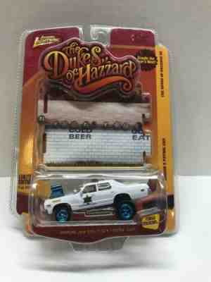 Johnny Lightning Roscoe's Patrol Car Blue Rims The Dukes Of Hazzard Limited