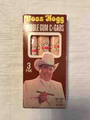 RARE 1981 Donruss Dukes of Hazzard Boss Hogg Bubble Gum Cigars FACTORY SEALED!!!