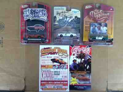 AUTOGRAPHED Johnny Lightning Dukes Hazzard 1/64 General Lee Sheriff Little Rosco