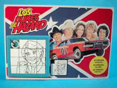DUKES OF HAZZARD * BO DUKE (John Schneider) * SLIDE PUZZLE GAME * ARGENTINA