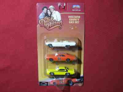 Dukes of Hazzard County Car Set General Lee Dodge Charger Hogg Cadillac Plymouth