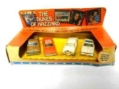 Unopened 4 Car SET 1981 ERTL 1969 Dodge Charger General Lee Dukes Of Hazard Car 