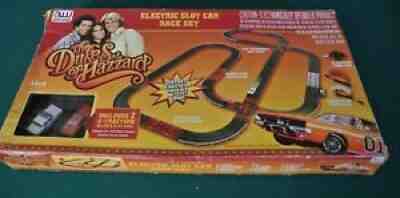 AUTO WORLD, DUKES OF HAZZARD Â ELECTRIC RACING SLOT CAR SET, UNOPENED!!!!