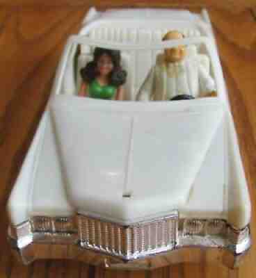 DUKES OF HAZZARD VINTAGE BOSS HOGG CADDY 1981-82 MEGO w Boss And Daisy Duke