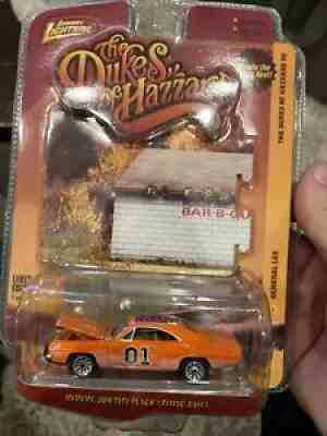 The General Lee SCUFFED Boar's Nest THE DUKES OF HAZZARD Johnny Lightning 1/64