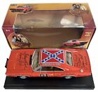 Dukes Of Hazzard Cast Signed by 7 General Lee 1:18 Die Cast Model Car, Awesome!