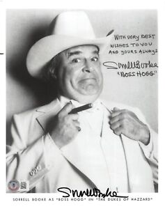 Sorrell Booke The Dukes Of Hazzard Boss Hogg Signed 8x10 Photo BAS #BK03803