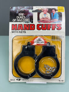 Vintage 1981 NIB Dukes of Hazzard Hand Cuffs w/ keys Toy by Gordi International